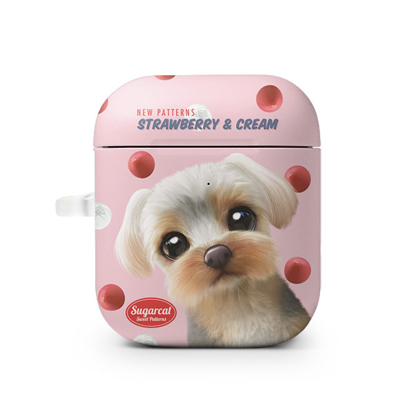 Sarang the Yorkshire Terrier’s Strawberry &amp; Cream New Patterns AirPod Hard Case