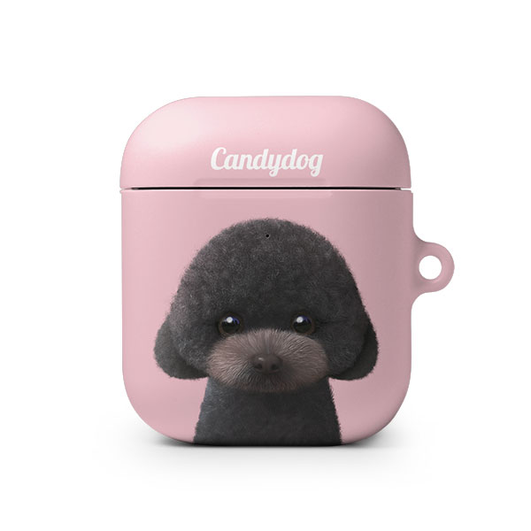 Choco the Black Poodle Simple AirPod Hard Case