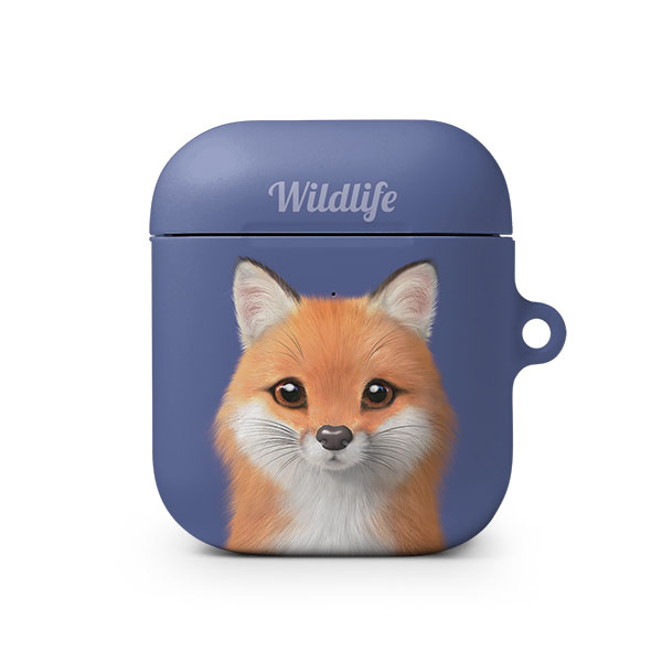 Maple the Red Fox Simple AirPod Hard Case