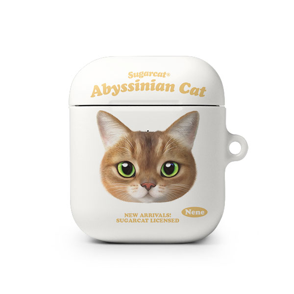 Nene the Abyssinian TypeFace AirPod Hard Case