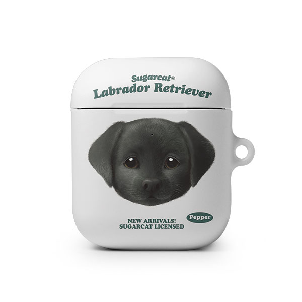 Pepper the Labrador Retriever TypeFace AirPod Hard Case