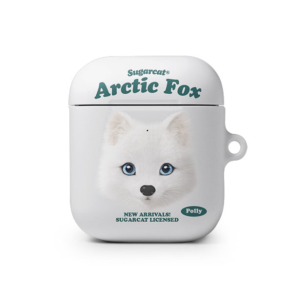 Polly the Arctic Fox TypeFace AirPod Hard Case