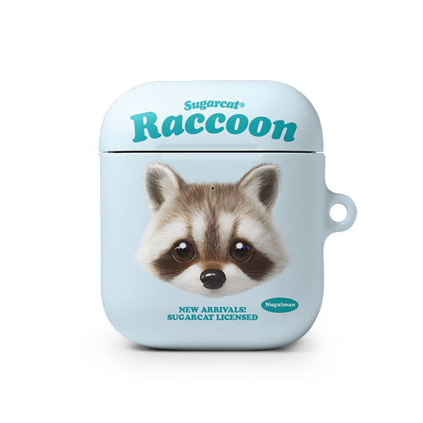 Nugulman the Raccoon TypeFace AirPod Hard Case