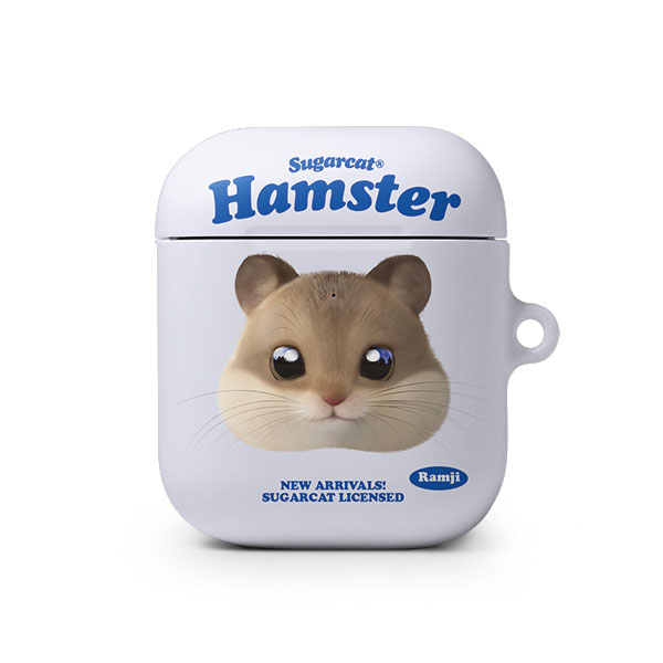 Ramji the Hamster TypeFace AirPod Hard Case