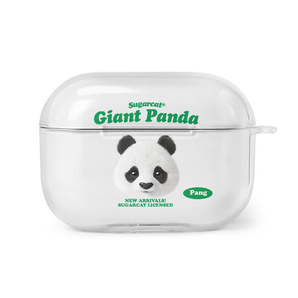 Pang the Giant Panda TypeFace AirPod PRO Clear Hard Case