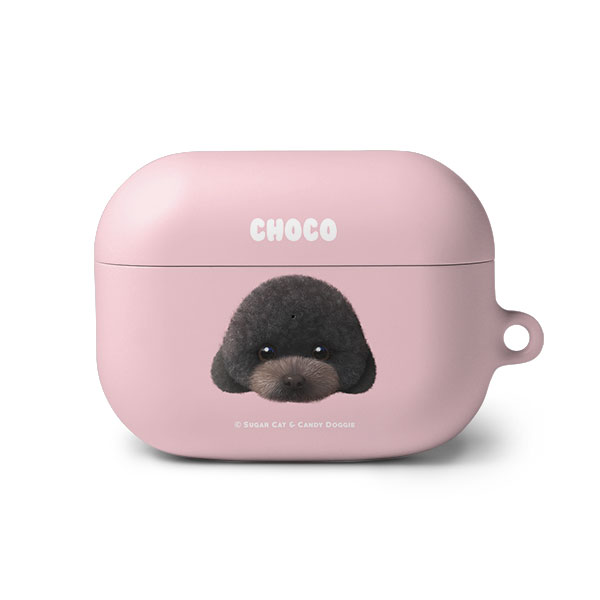 Choco the Black Poodle Face AirPod PRO Hard Case