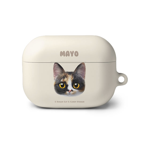 Mayo the Tricolor cat Face AirPod PRO Hard Case