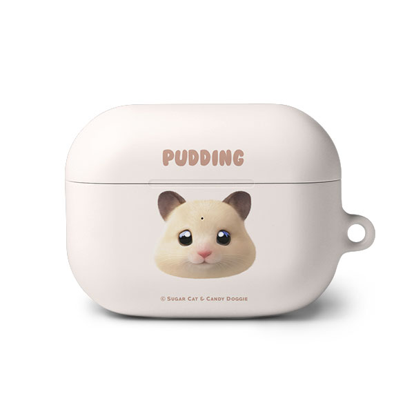 Pudding the Hamster Face AirPod PRO Hard Case
