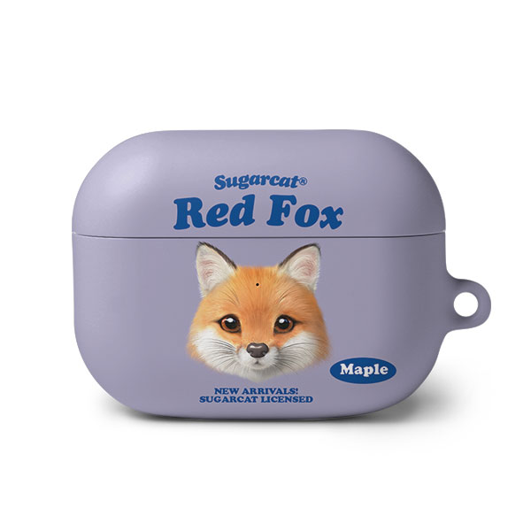 Maple the Red Fox TypeFace AirPod PRO Hard Case