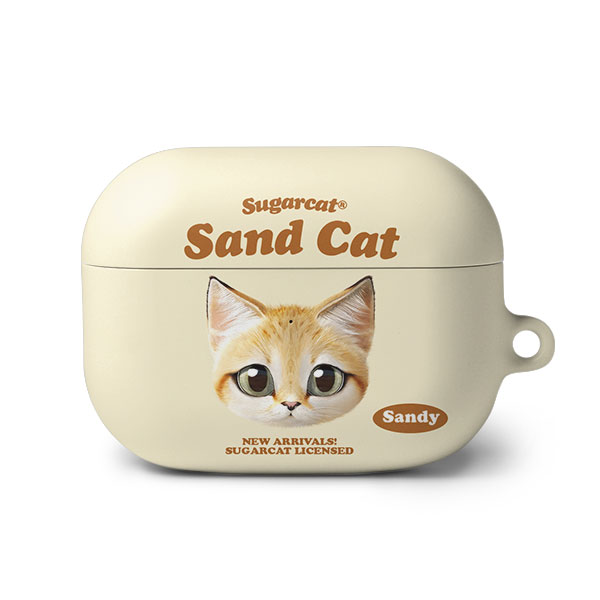 Sandy the Sand cat TypeFace AirPod PRO Hard Case
