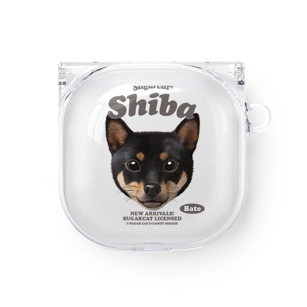 Bate the Shiba TypeFace Buds Pro/Live Clear Hard Case