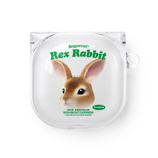 Haengbok the Rex Rabbit TypeFace Buds Pro/Live Clear Hard Case