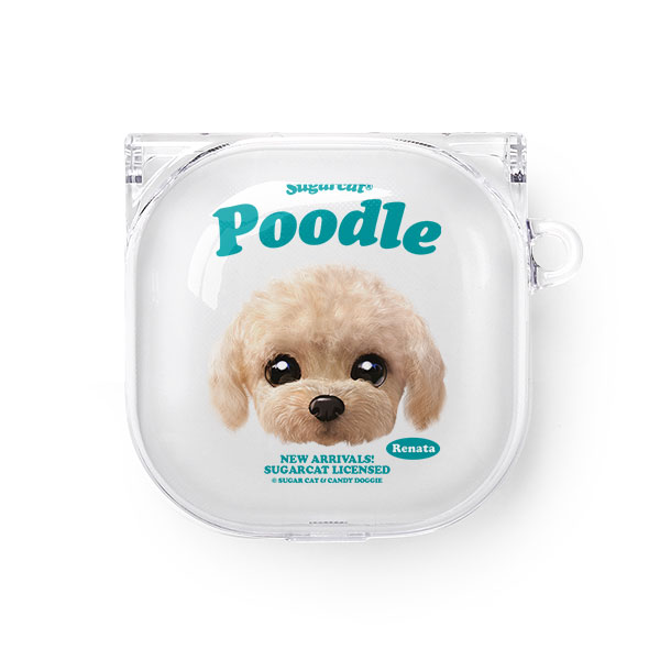 Renata the Poodle TypeFace Buds Pro/Live Clear Hard Case