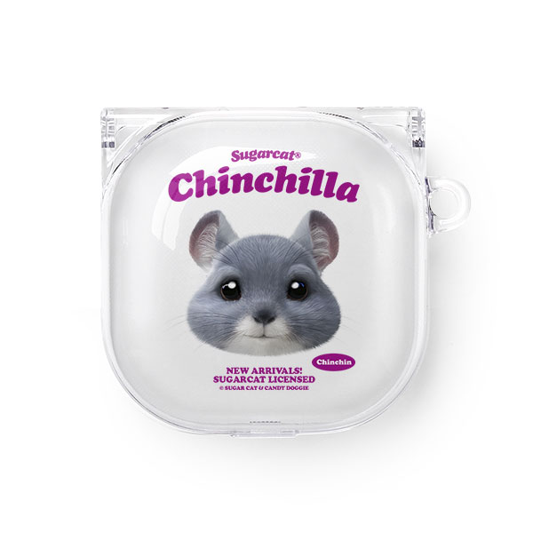 Chinchin the Chinchilla TypeFace Buds Pro/Live Clear Hard Case