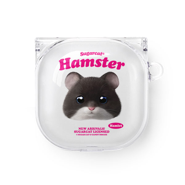 Hamlet the Hamster TypeFace Buds Pro/Live Clear Hard Case