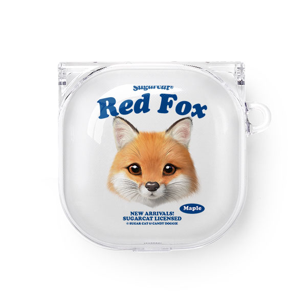 Maple the Red Fox TypeFace Buds Pro/Live Clear Hard Case