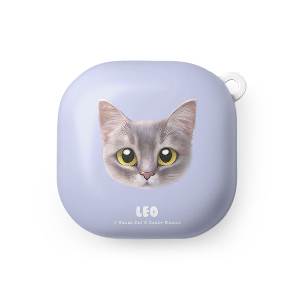 Leo the Abyssinian Blue Cat Face Buds Pro/Live Hard Case