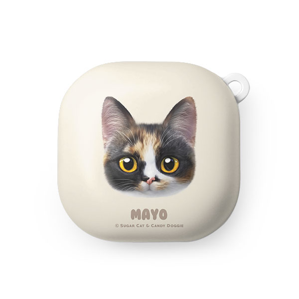 Mayo the Tricolor cat Face Buds Pro/Live Hard Case