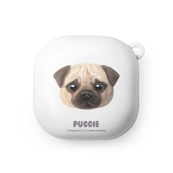 Puggie the Pug Dog Face Buds Pro/Live Hard Case