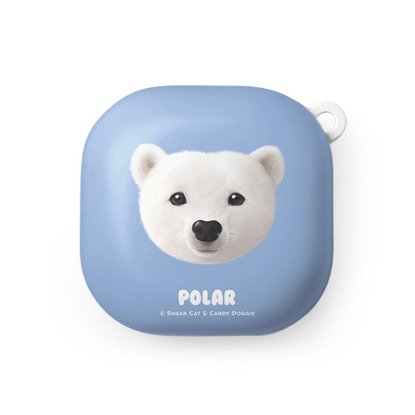 Polar the Polar Bear Face Buds Pro/Live Hard Case
