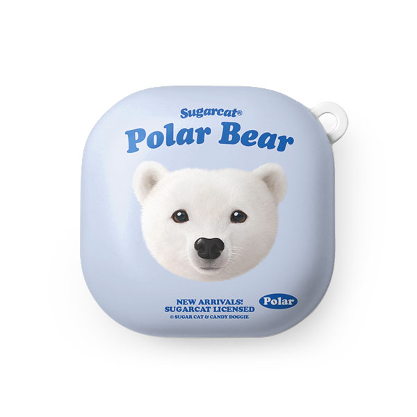 Polar the Polar Bear TypeFace Buds Pro/Live Hard Case