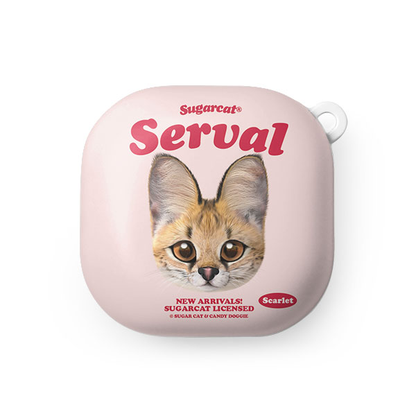 Scarlet the Serval TypeFace Buds Pro/Live Hard Case