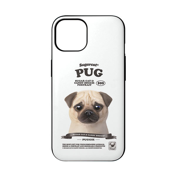 Puggie the Pug Dog New Retro Door Bumper Case