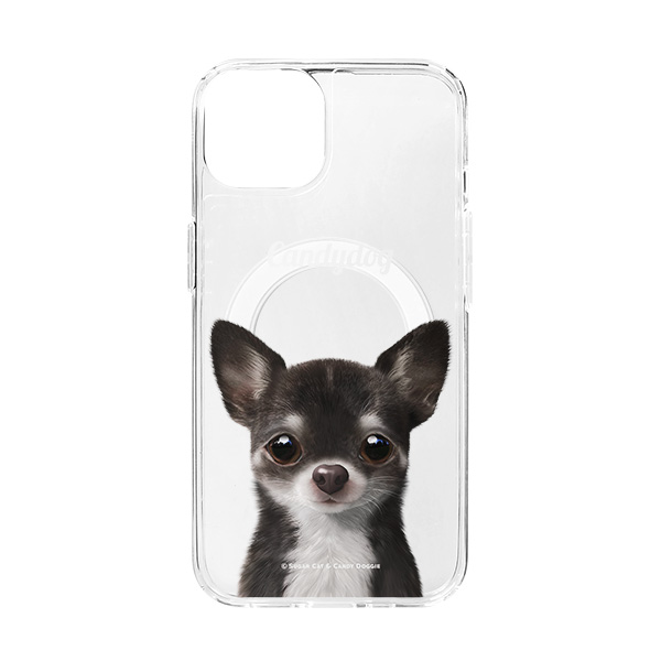 Leon the Chihuahua Simple Clear Gelhard Case (for MagSafe)