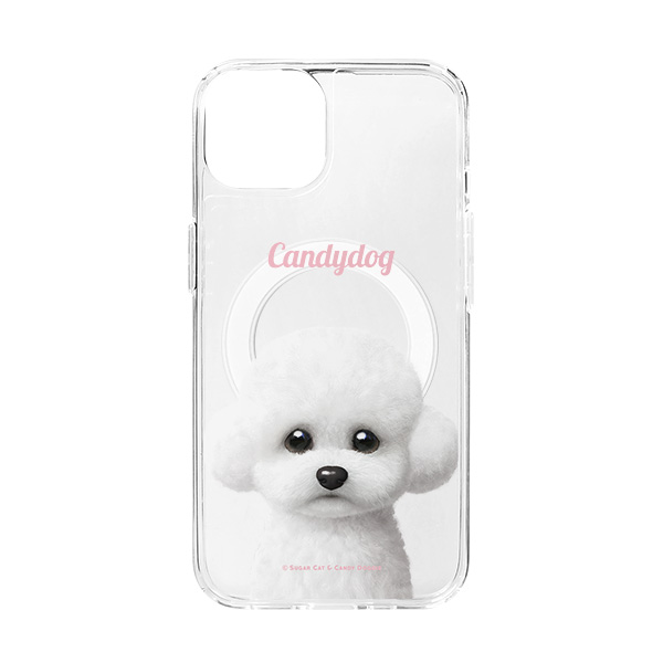 Ogu the Bichon Simple Clear Gelhard Case (for MagSafe)