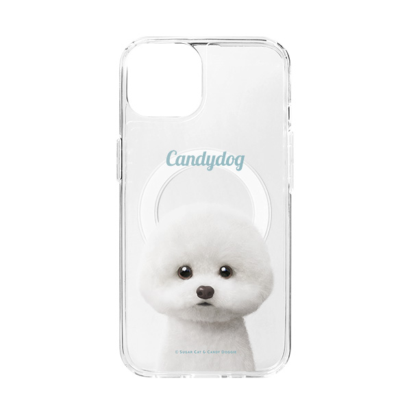 Dongle the Bichon Simple Clear Gelhard Case (for MagSafe)