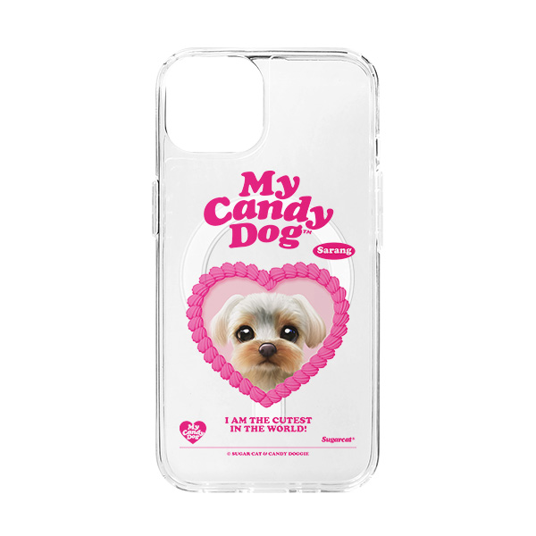 Sarang the Yorkshire Terrier MyHeart Clear Gelhard Case (for MagSafe)