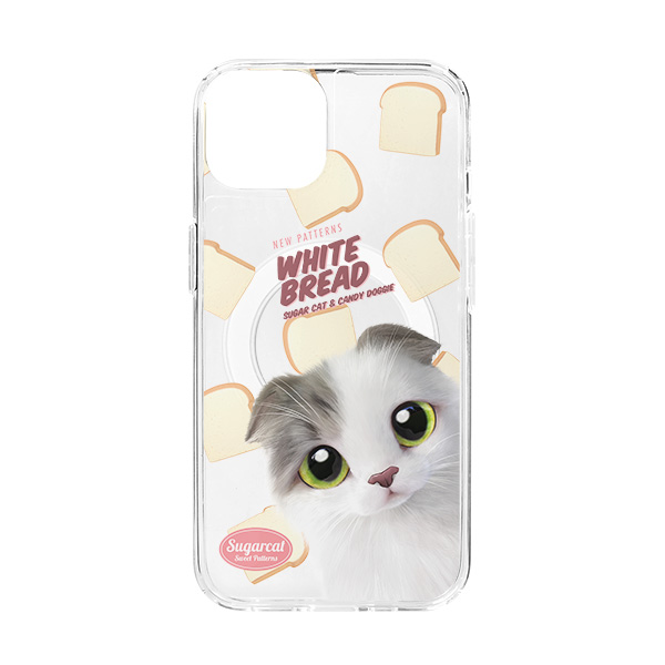 Duna’s White Bread New Patterns Clear Gelhard Case (for MagSafe)