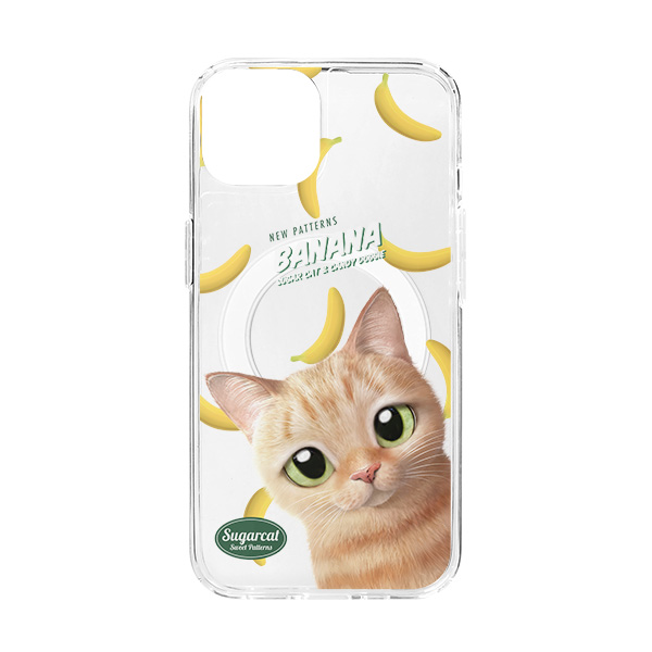 Luny’s Banana New Patterns Clear Gelhard Case (for MagSafe)