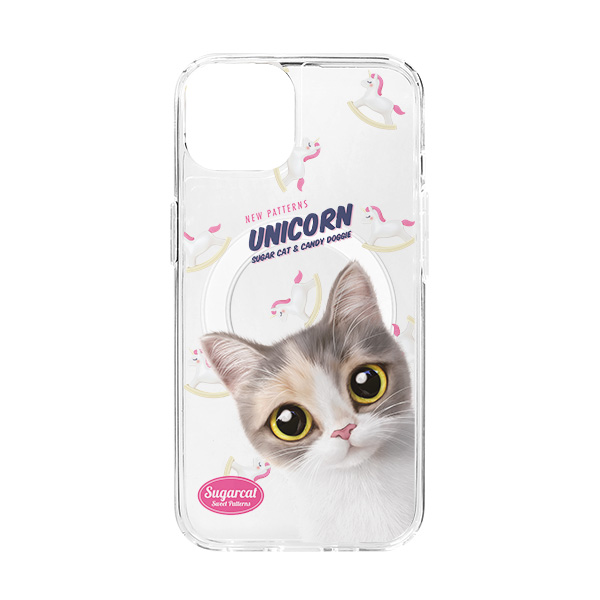 Merry’s Unicorn New Patterns Clear Gelhard Case (for MagSafe)