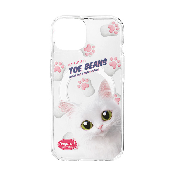 Ria’s Toe Beans New Patterns Clear Gelhard Case (for MagSafe)