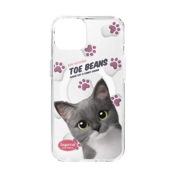 Tom’s Toe Beans New Patterns Clear Gelhard Case (for MagSafe)