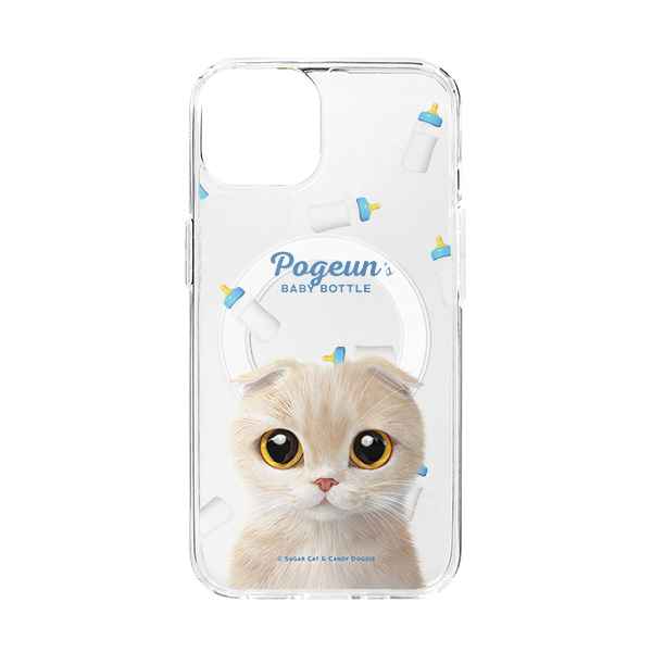 Pogeun’s Baby Bottle Clear Gelhard Case (for MagSafe)