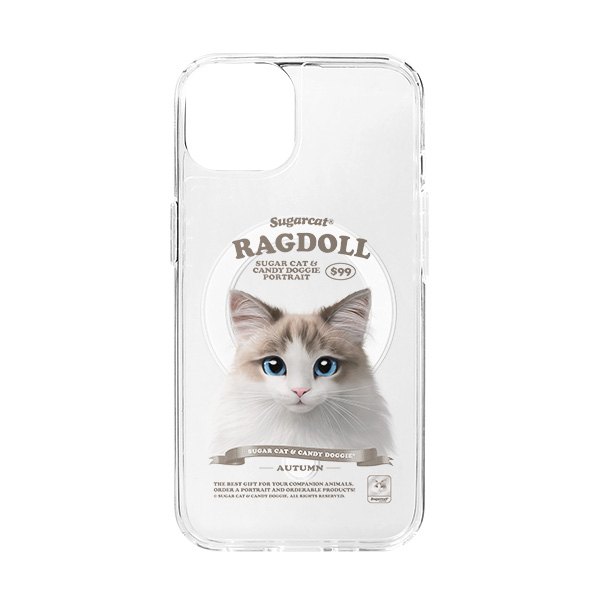 Autumn the Ragdoll New Retro Clear Gelhard Case (for MagSafe)