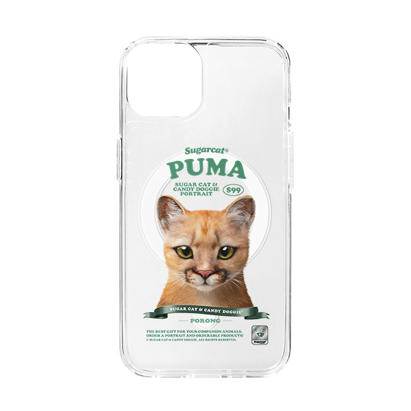 Porong the Puma New Retro Clear Gelhard Case (for MagSafe)