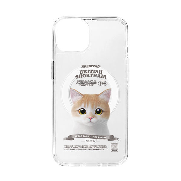 Yuja the British Shorthair New Retro Clear Gelhard Case (for MagSafe)