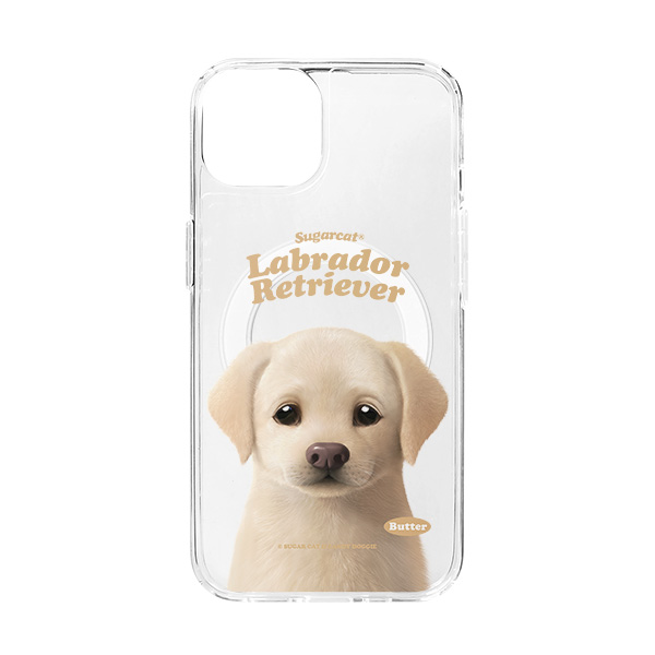Butter the Labrador Retriever Type Clear Gelhard Case (for MagSafe)