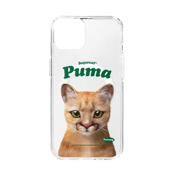 Porong the Puma Type Clear Gelhard Case (for MagSafe)