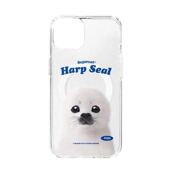 Juju the Harp Seal Type Clear Gelhard Case (for MagSafe)