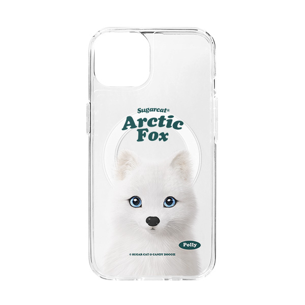 Polly the Arctic Fox Type Clear Gelhard Case (for MagSafe)