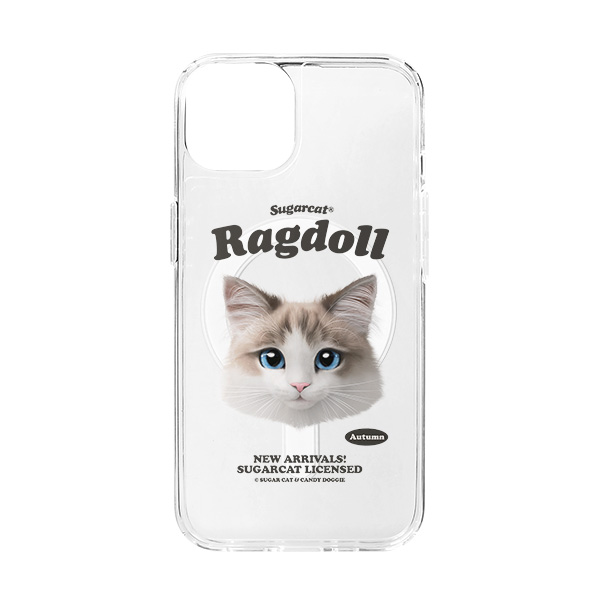 Autumn the Ragdoll TypeFace Clear Gelhard Case (for MagSafe)