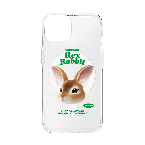 Haengbok the Rex Rabbit TypeFace Clear Gelhard Case (for MagSafe)