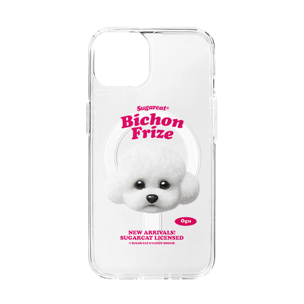 Ogu the Bichon TypeFace Clear Gelhard Case (for MagSafe)