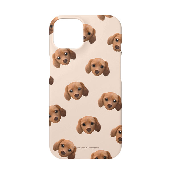 Baguette the Dachshund Face Patterns Case