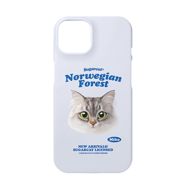 Miho the Norwegian Forest TypeFace Case