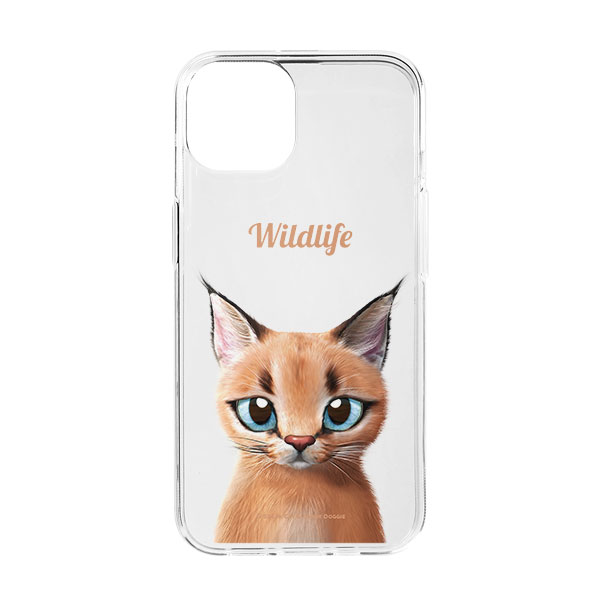 Cali the Caracal Simple Clear Jelly Case